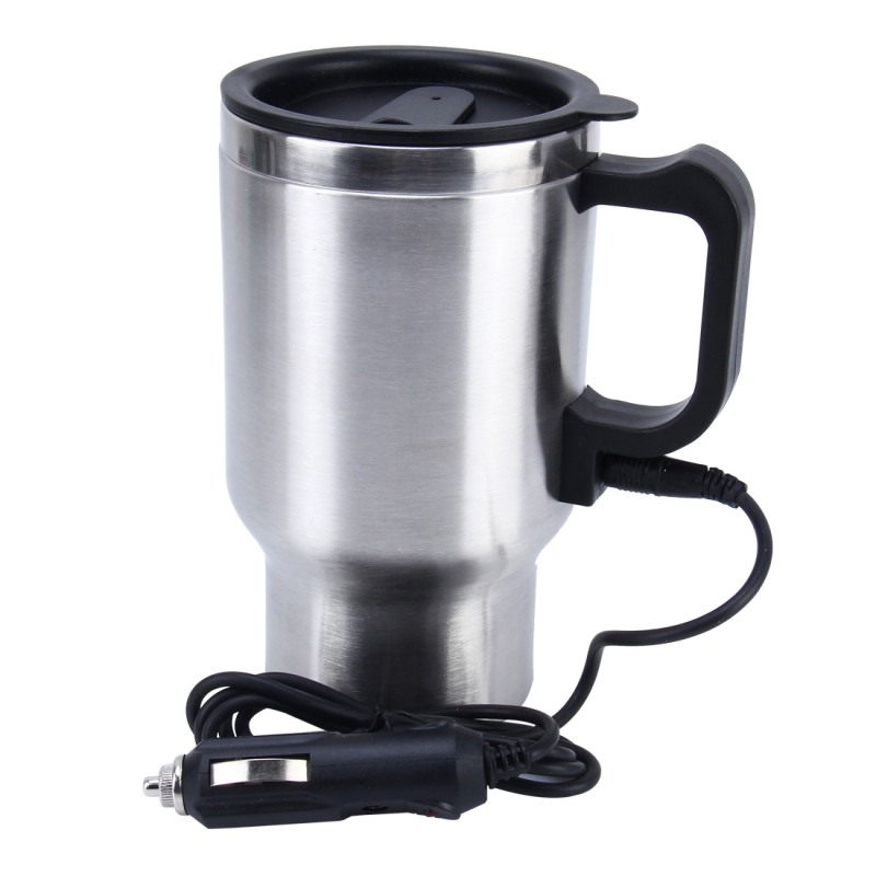 Stainless Steel Electric Smart Mug 12V Car Electric Kettle Heated Mug