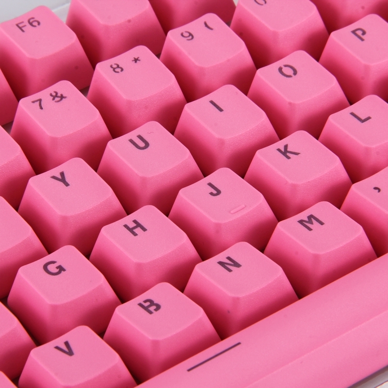 104 Keys Double Shot PBT Backlit Keycaps for Mechanical Keyboard (Pink