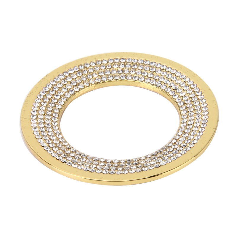 Car Aluminum Steering Wheel Decoration Ring For Volkswagen (Silver