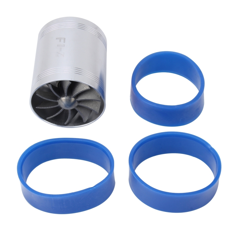 Parts & Accessories Air Intake Systems NEW SILVER DUAL FAN TURBONATOR FOR SUPERCHARGER/TURBO