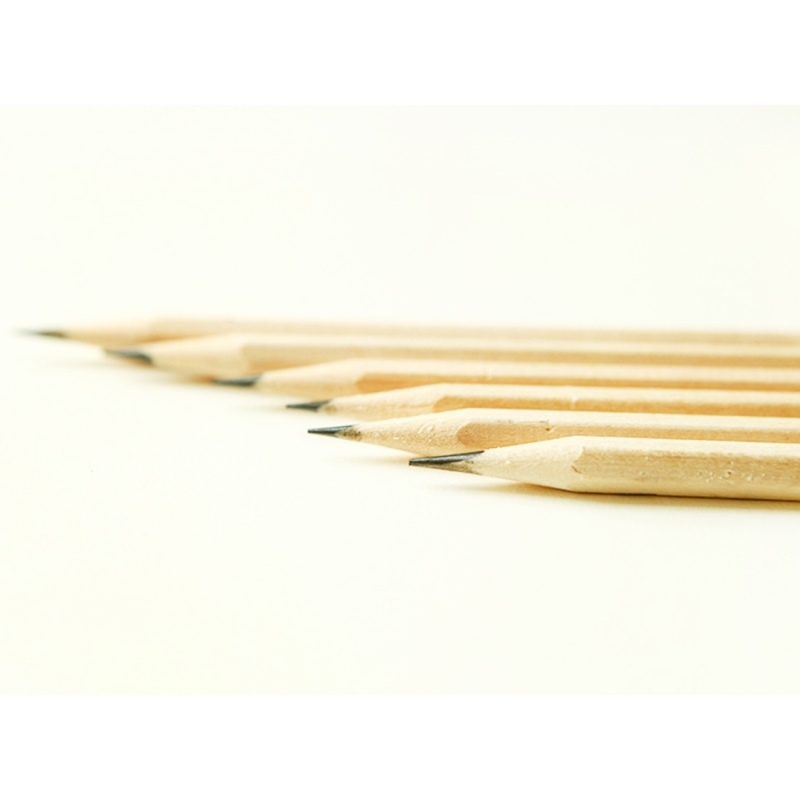 50 PCS Crude Wood Environmental Protection HB Pencils Painting Pencils for Kids School Office