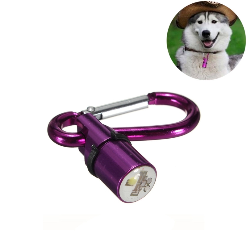 Aluminum LED Flashing Safety Night Light Blinker Pet Pendant for Dog