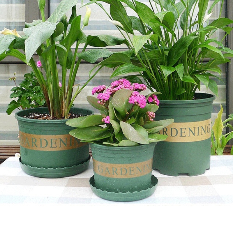 2 Gallon Flower Pots Plant Nursery Pots Plastic Pots Creative Gallons