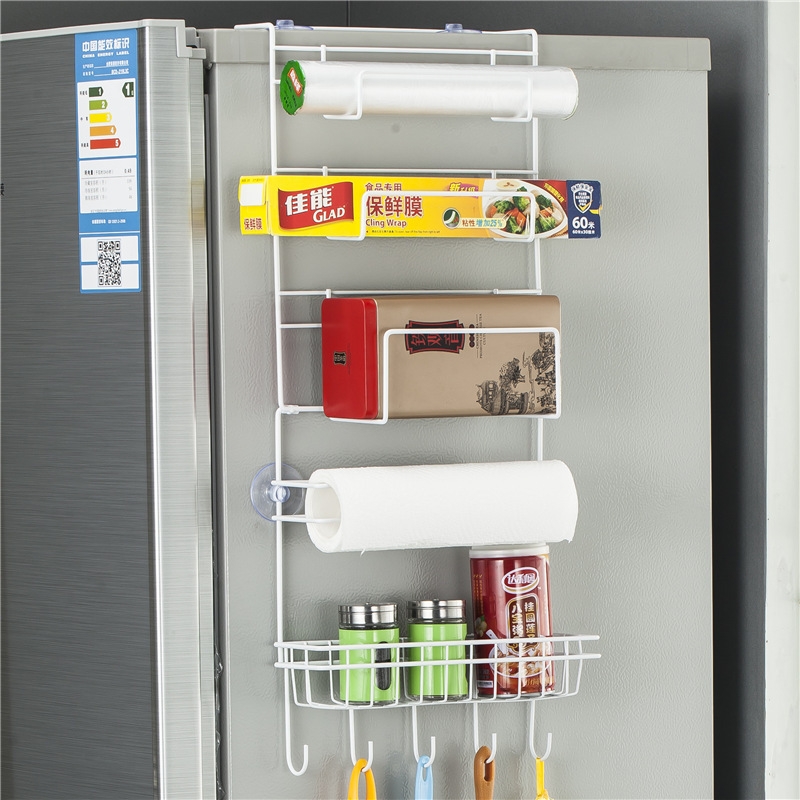 Multilayer Fridge Storage Rack Side Shelf Sidewall Holder Multifunction Kitchen Organizer