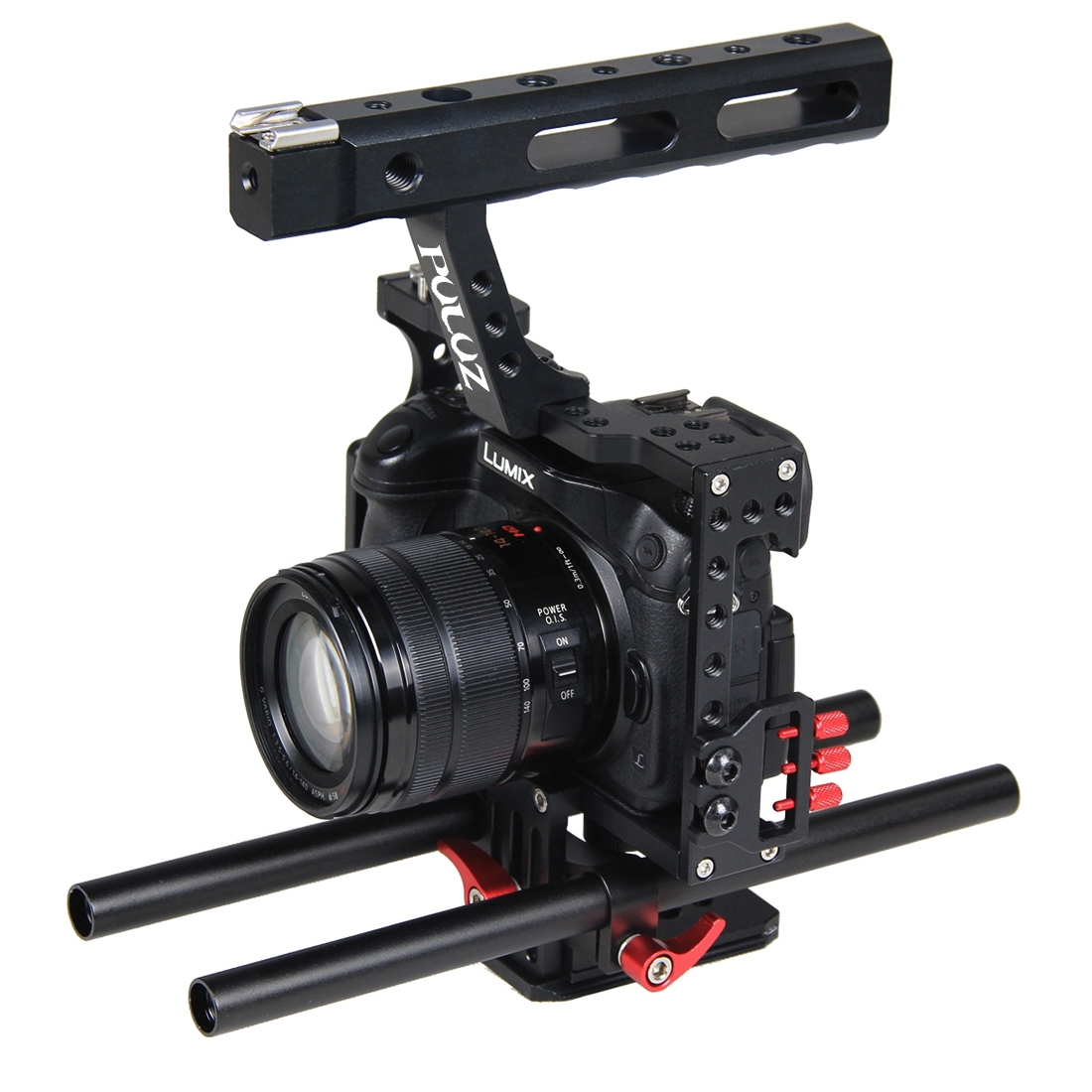 PULUZ Handle Video Camera Cage Steadicam Stabilizer for Sony A7 & A7S
