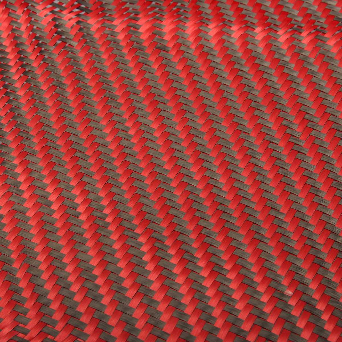 Carbon Fiber Black Red Kevlar Cloth Fabric Twill Weave Panel Sheet