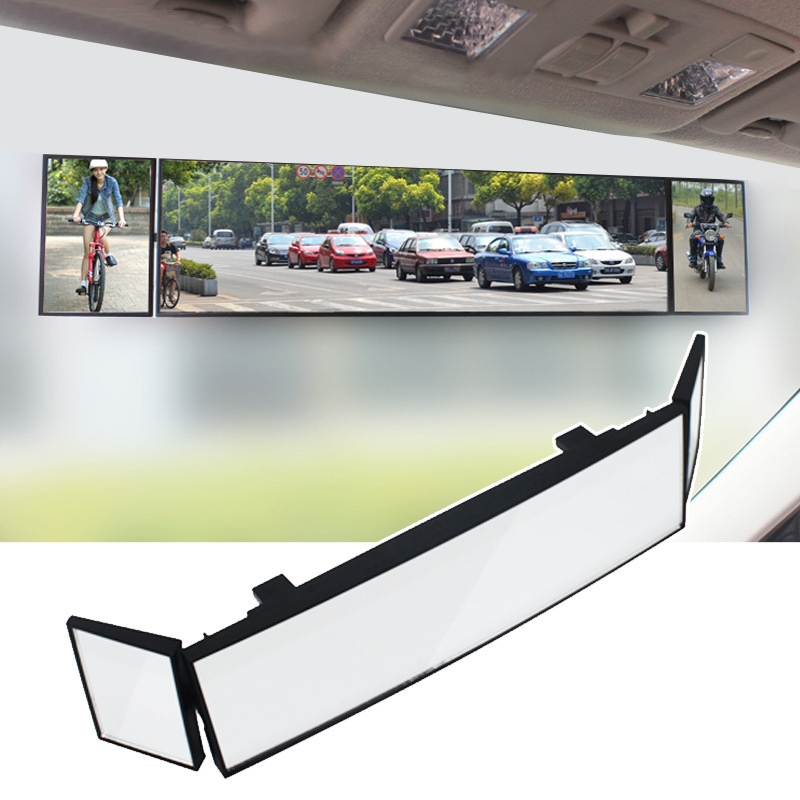 SHUNWEI Large Car ThreeFold Curve Surface Rear View Mirror Reverse