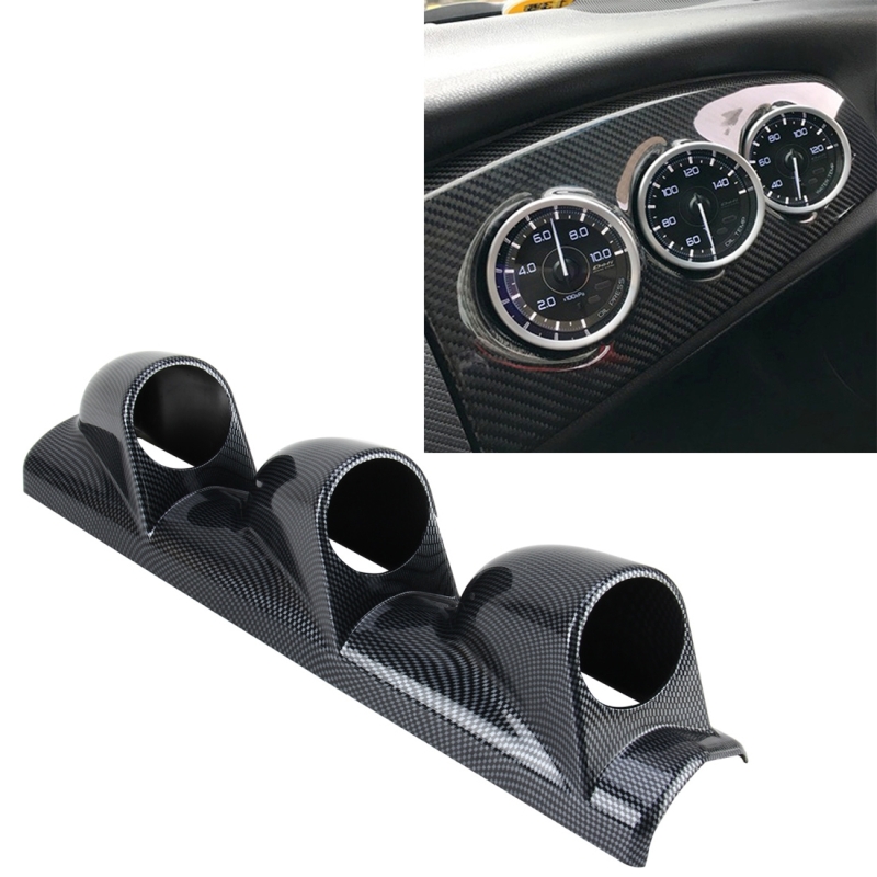 60mm Universal 3 Triple Auto Car Dash Gauge Meter Pod Mount Holder Dashboard 3 Hole Cup Vehicle