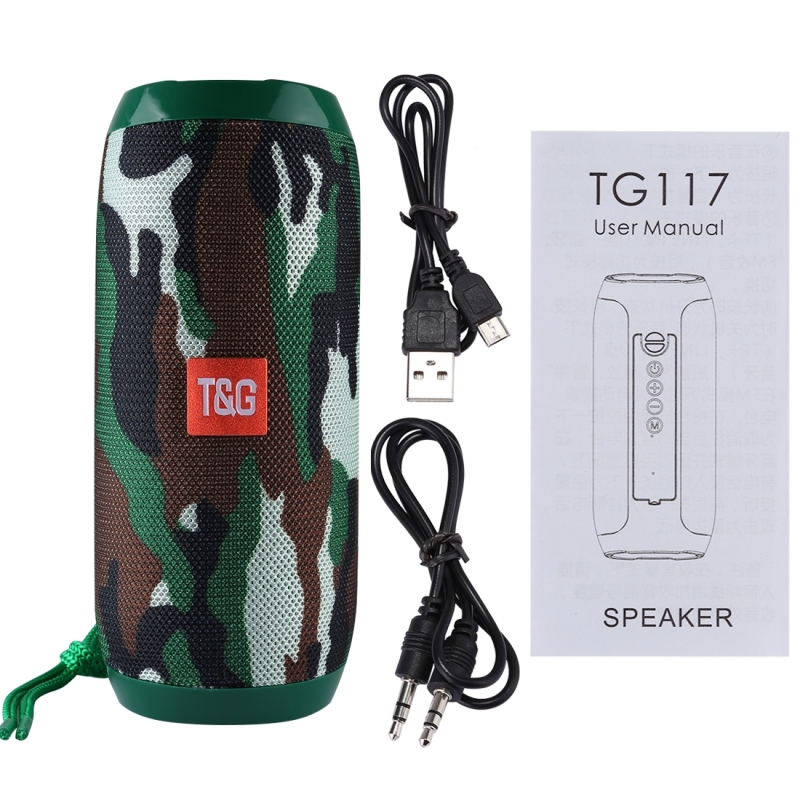 T&G TG117 Portable Wireless Bluetooth V4.2 Stereo Speaker with Rope