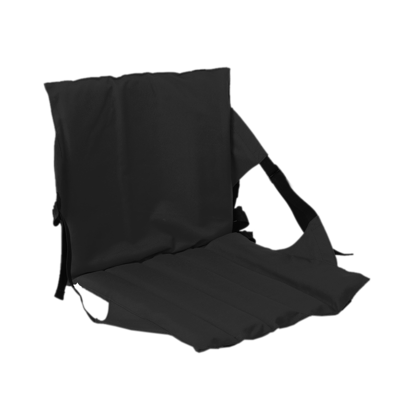 Outdoor Folding Seat Cushion With Backrest, 78*40*2cm (Black)