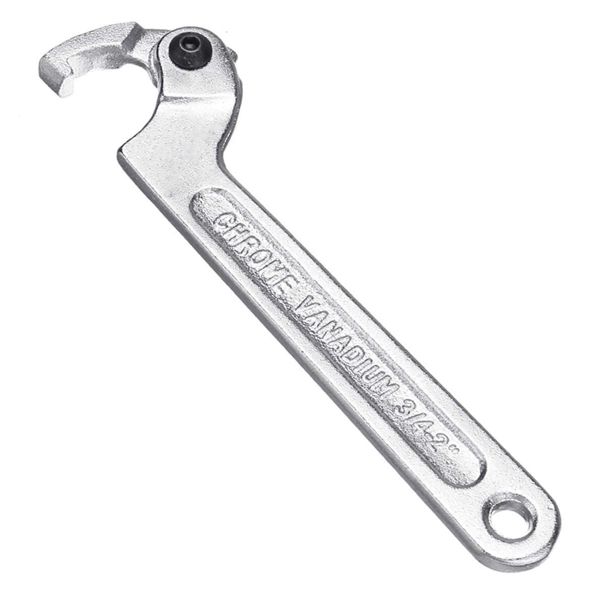 Chrome Vanadium Adjustable Hook Wrench C Spanner Tool 1951mm 3276mm