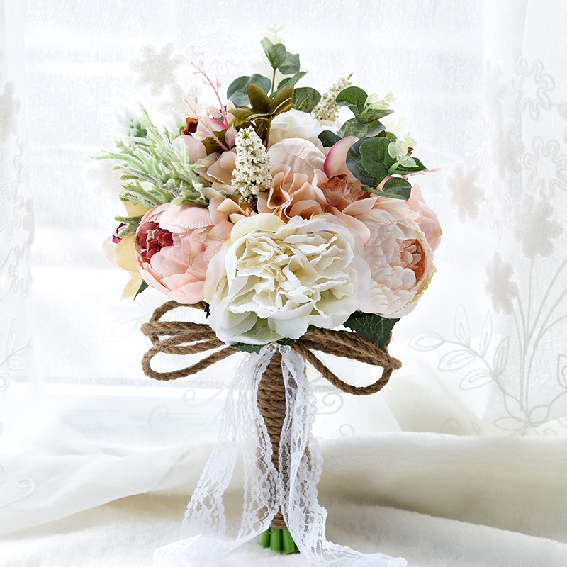 Wedding Holding Flower Bridal Bouquet Accessories Bridesmaid Party