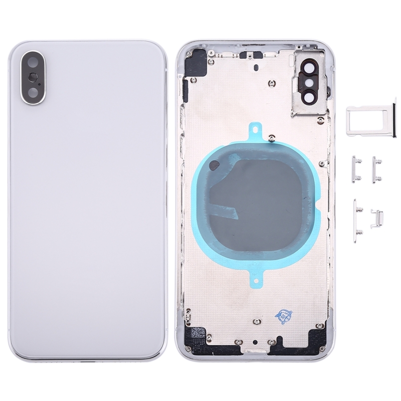 Back Housing Cover for iPhone X (Silver)