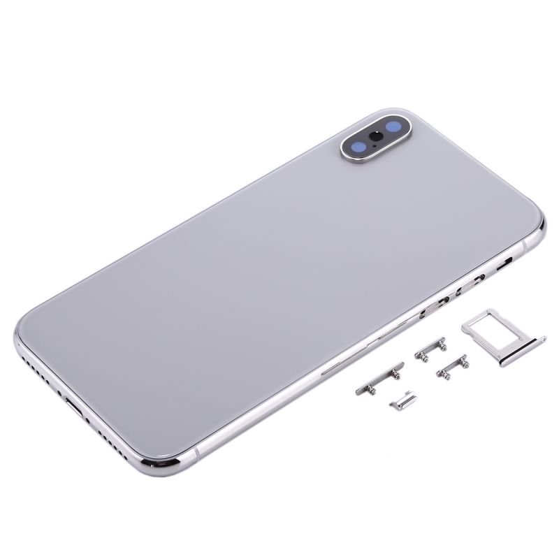 Back Housing Cover for iPhone X (Silver)