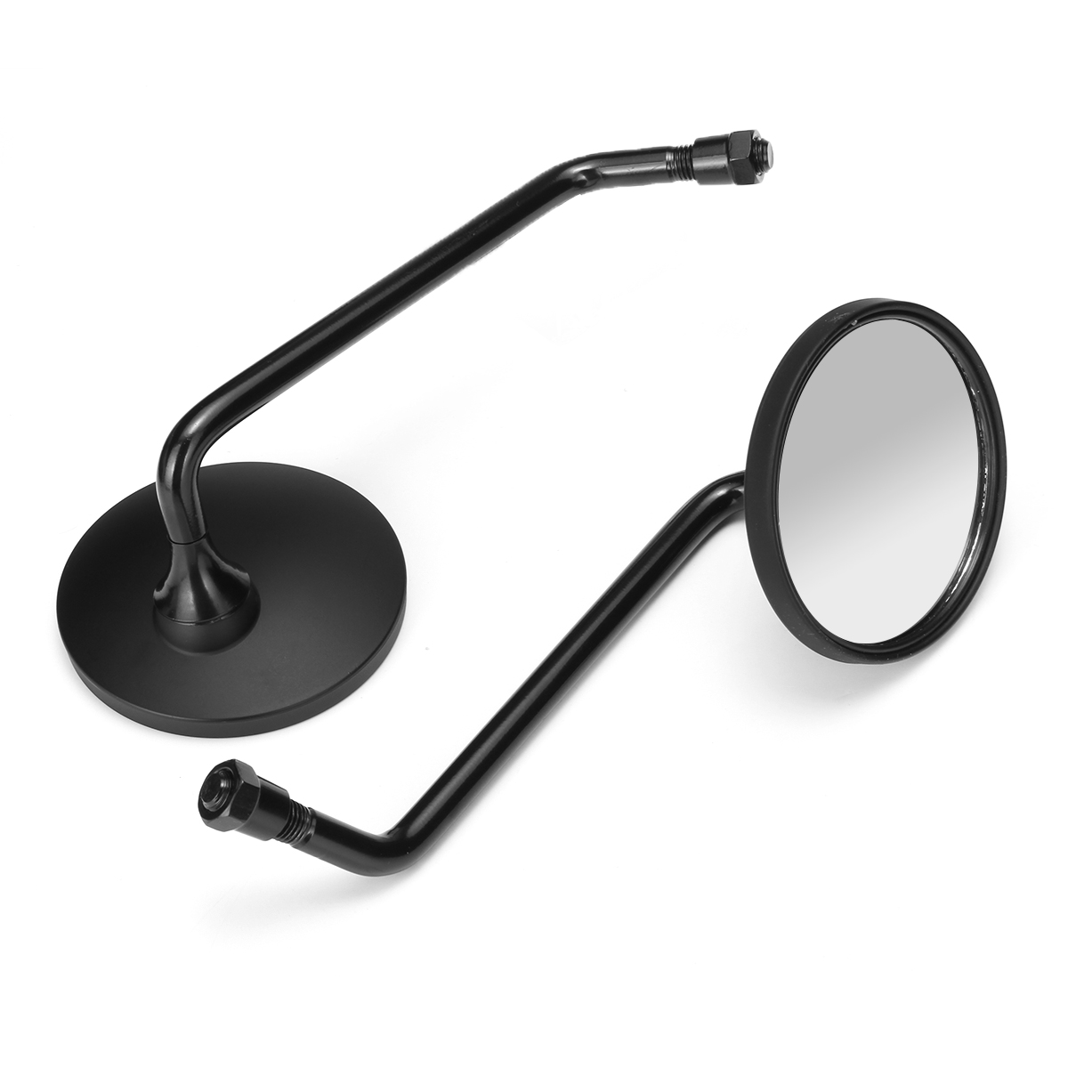 Retro Black Round Motorcycle Mirrors for Harley Davidson Sportster Ryca