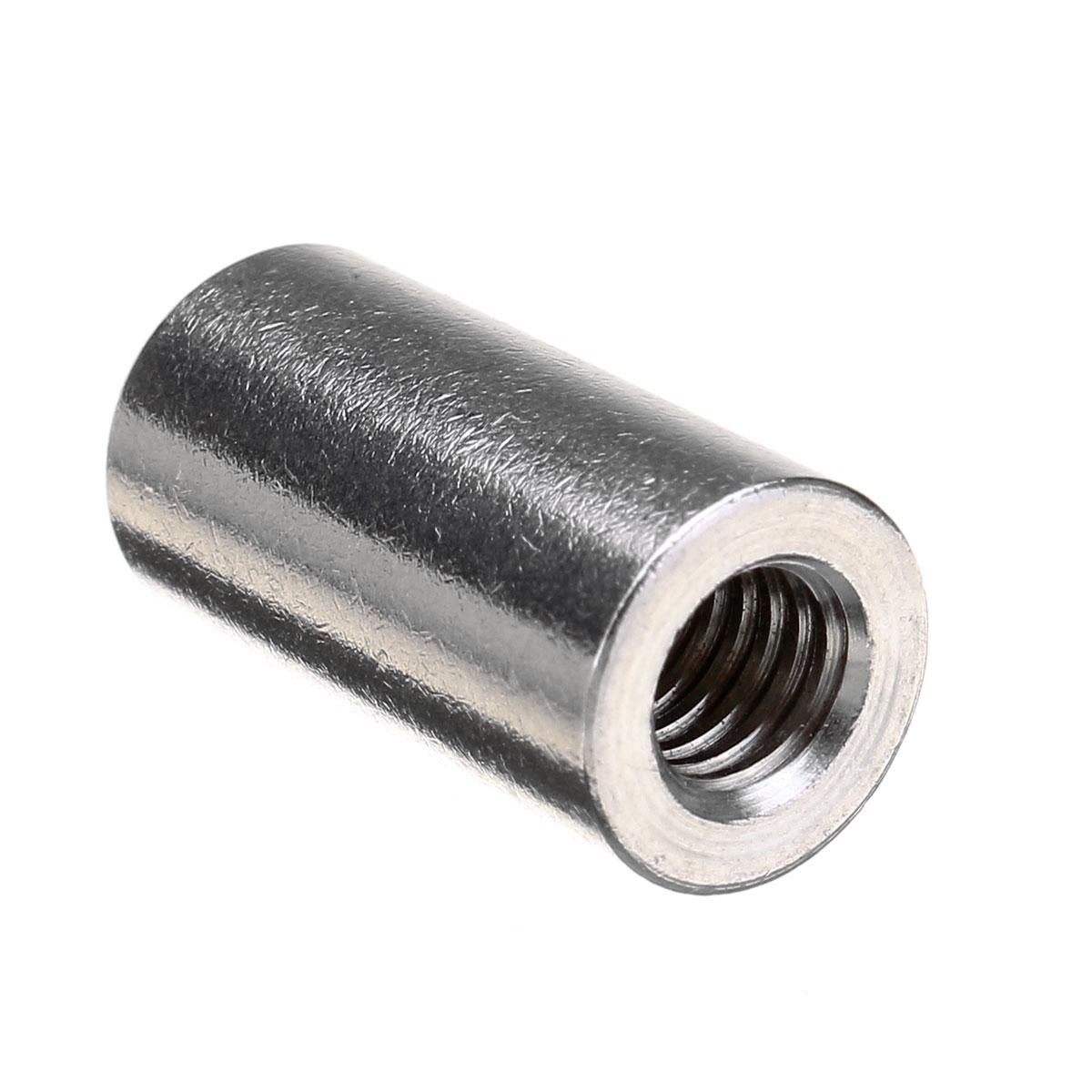 M6 20mm Round Connector 304 Stainless Steel Threaded Sleeve Bar Stud