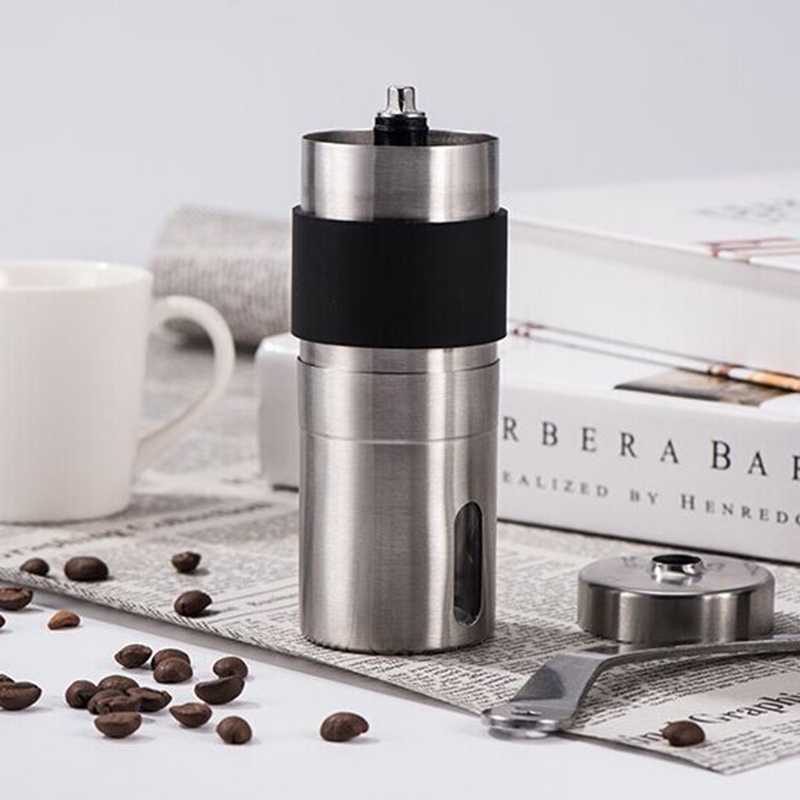 Portable Conical Burr Mill Manual Stainless Steel Hand Crank Coffee
