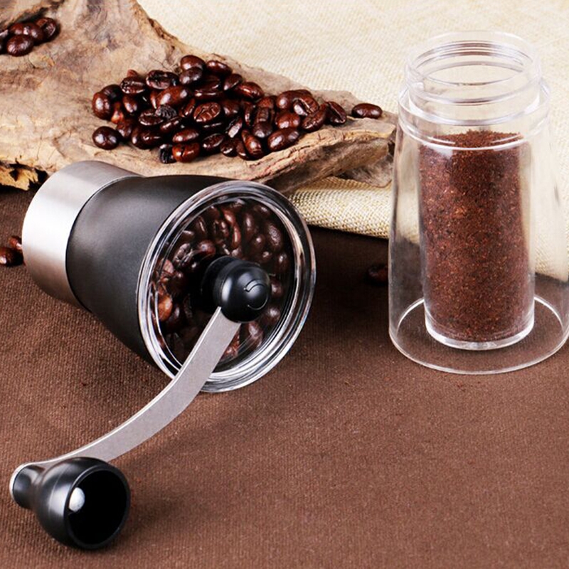 Portable Conical Burr Mill Manual Spice Herbs Hand Grinding Machine Coffee Grinder, Capacity