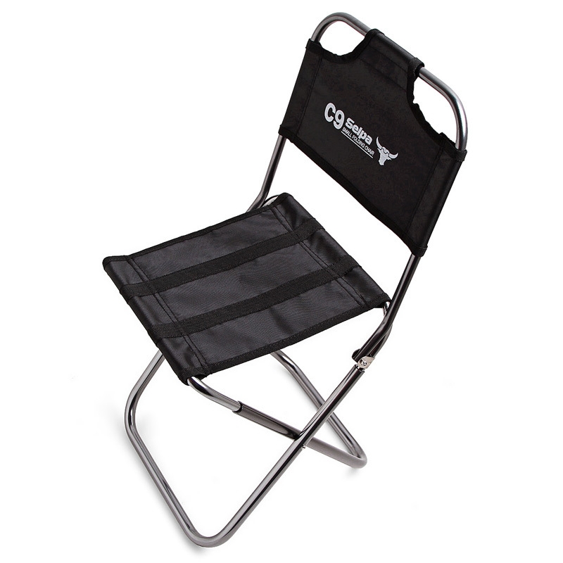 Outdoor Fishing Portable Folding Seat Stool Backpacking Aluminium Alloy