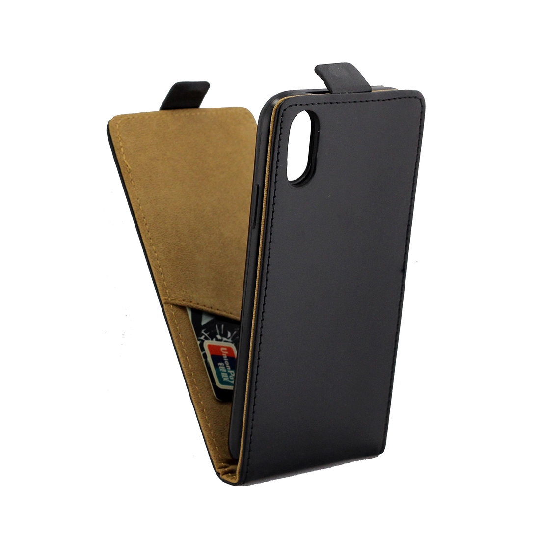 Business Style Vertical Flip TPU Leather Case for iPhone XS Max, with