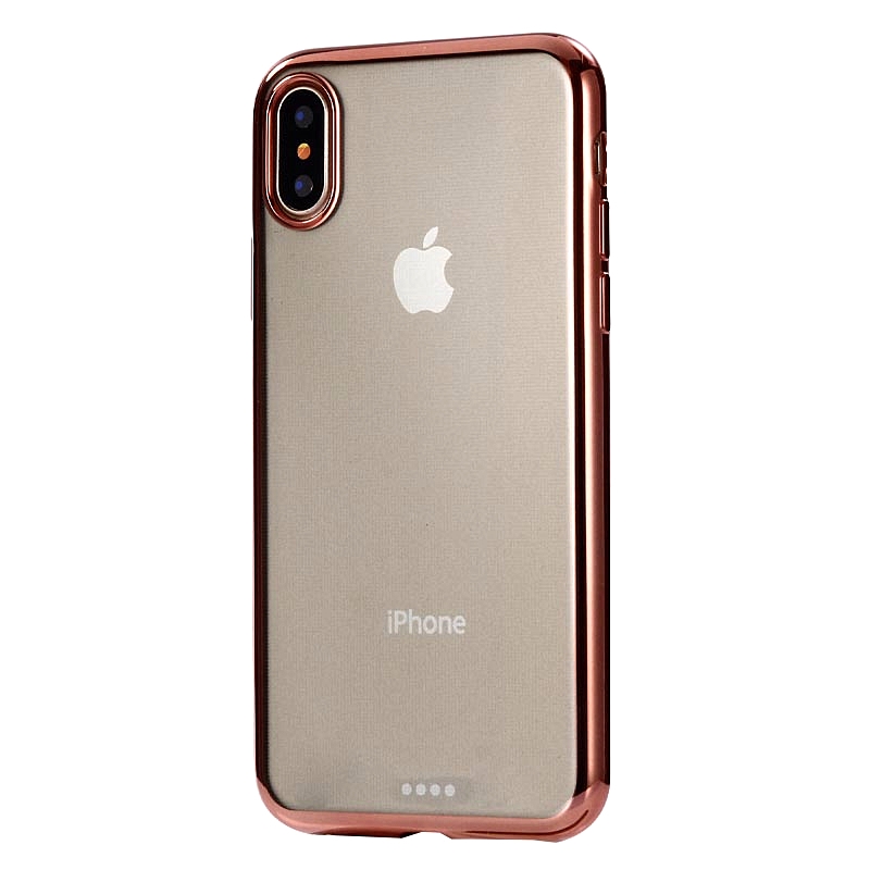 Ultrathin Electroplating TPU Protective Case for iPhone XS Max (Rose