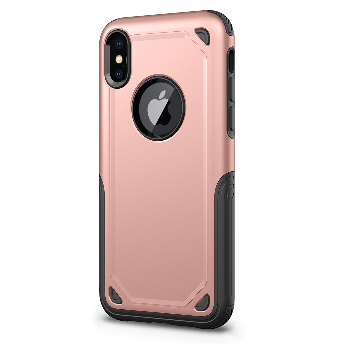 Shockproof Rugged Armor Protective Case for iPhone XS Max (Rose Gold