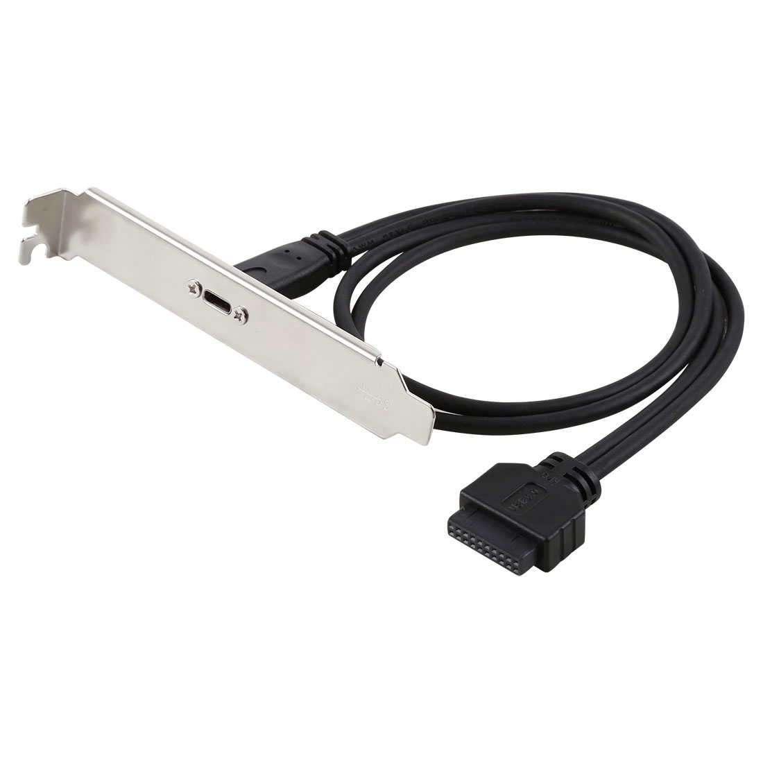 50cm Type C USBC Female to USB 3.0 Motherboard 20Pin Panel Mount Cable