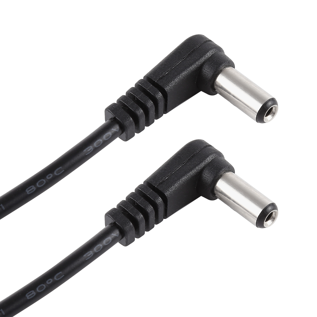 30cm 5A 5.5 x 2.1mm Male to Male Elbow DC Power Supply Plug Cable, DC