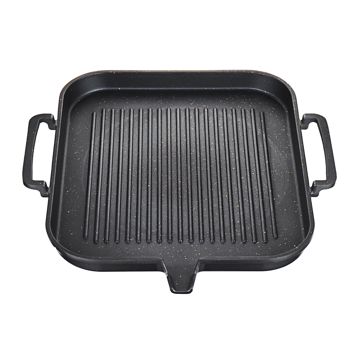 BBQ Grill Pan Nonstick Cooking Grill Pan Iron Steak Frying Pan Camping