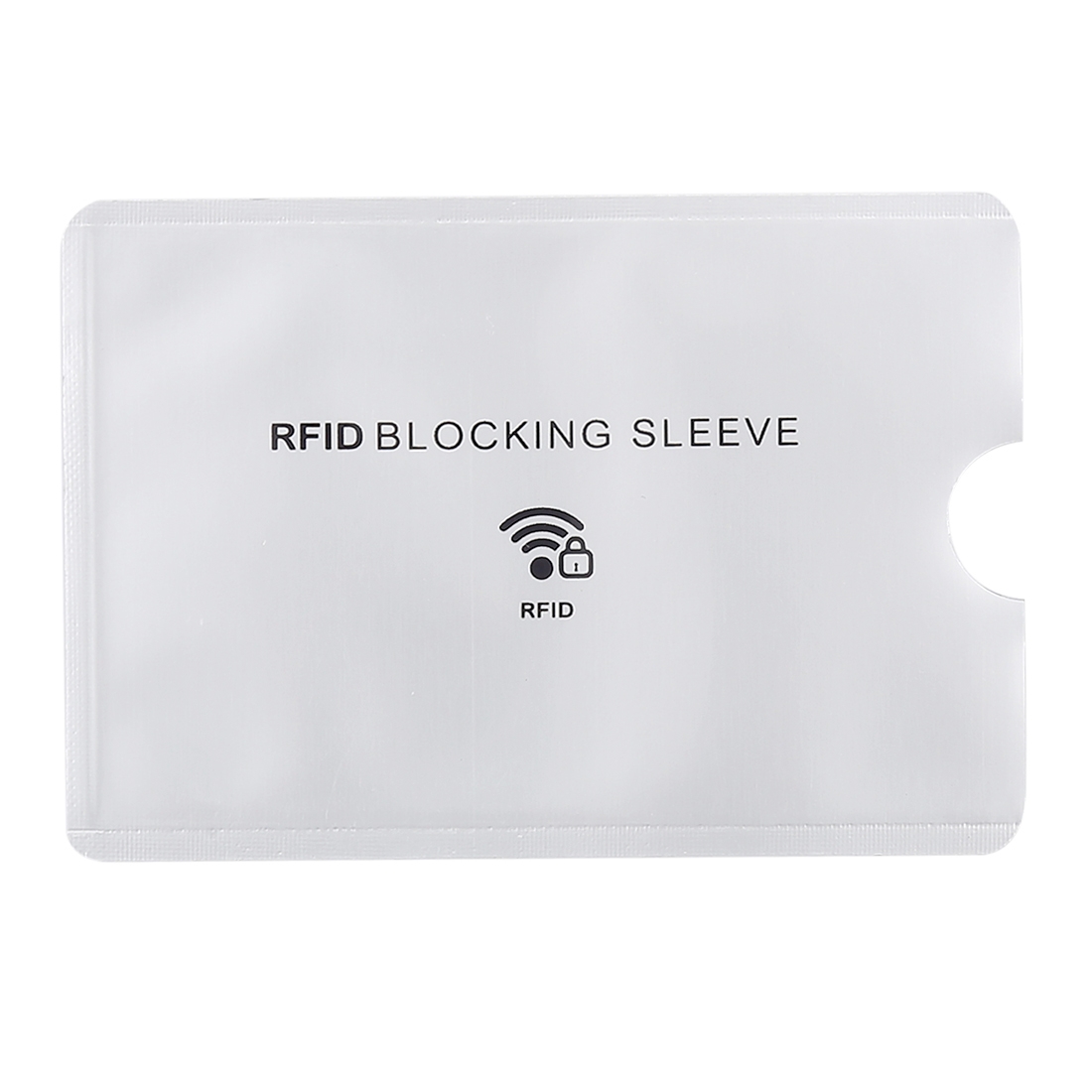 100 PCS Aluminum Foil Anti Theft RFID Blocking Sleeve Card Protector