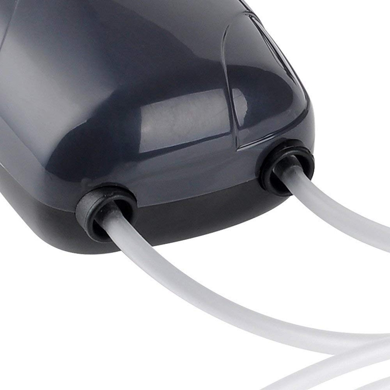 RS390 220V 5W Double Outlets Adjustable Flow Silent Aquarium Air Pump