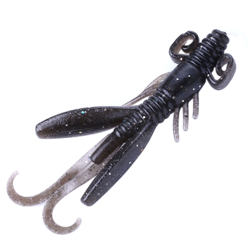 SO02250 5 PCS 9cm/12g Shrimp Shaped Soft Fishing Bait Artificial