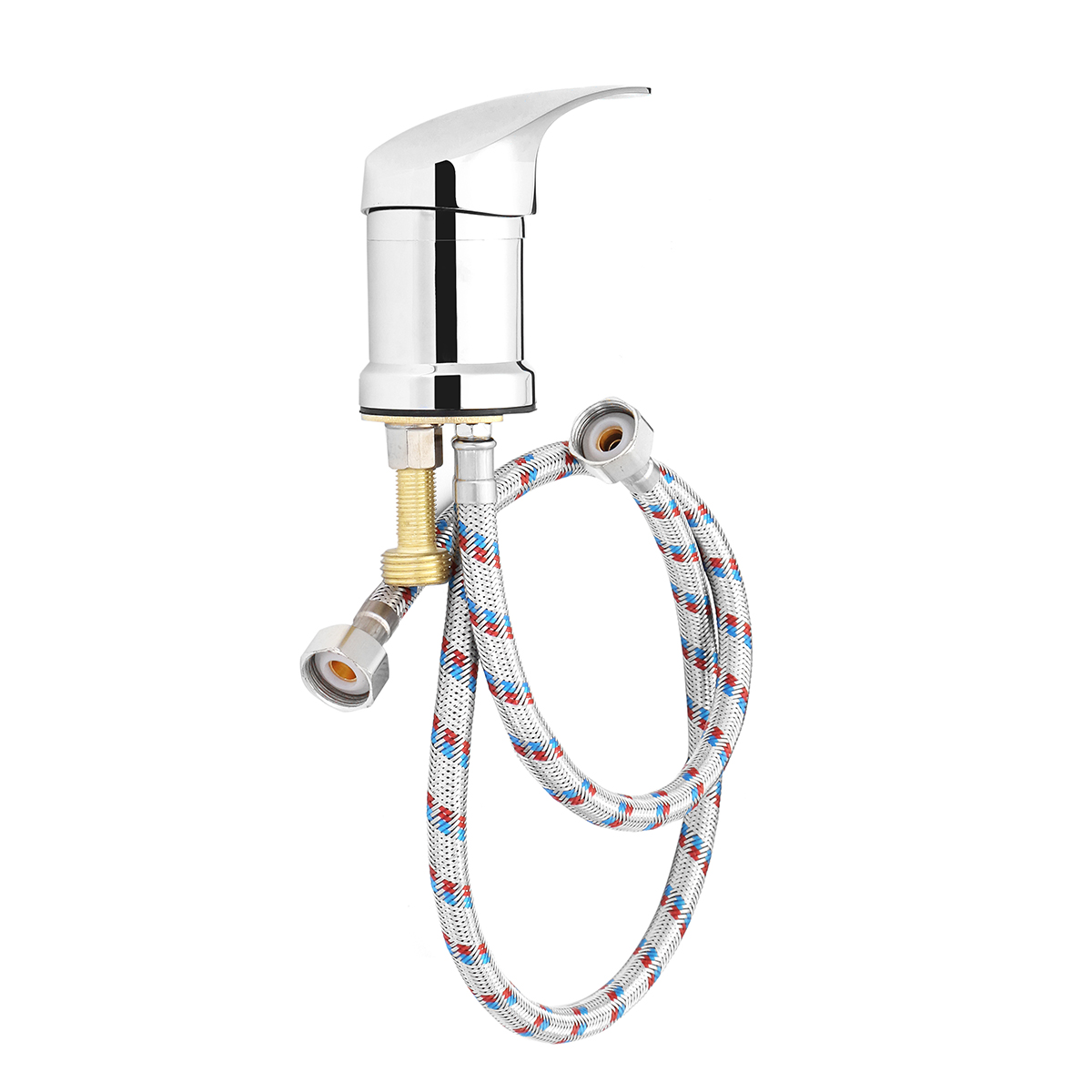 Hot/Cold Water Mixer Tap Shower Head Sprayer Hose 1/2″ For Hairdressing