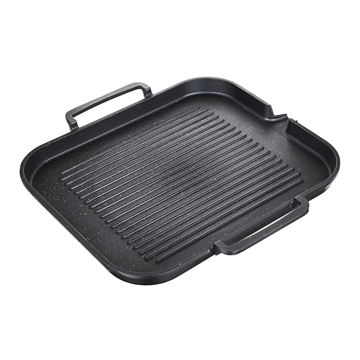 BBQ Grill Pan Nonstick Cooking Grill Pan Iron Steak Frying Pan Camping Picnic Cookware