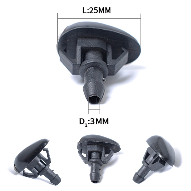 2 PCS Windshield Washer Wiper Jet Water Spray Nozzle 289313S500