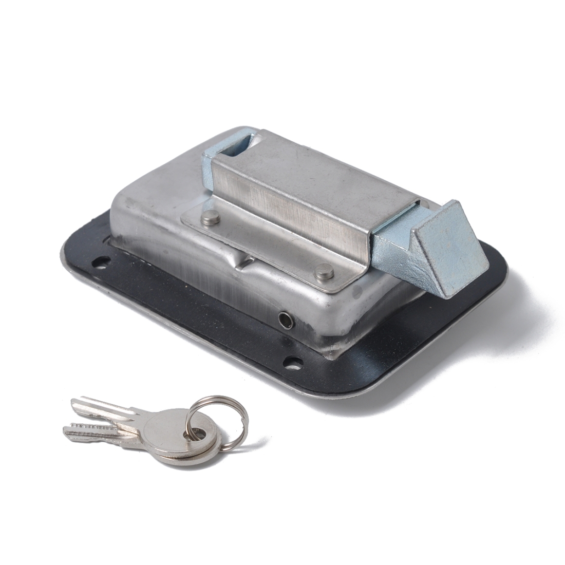 Stainless Steel Tool Box Lock Paddle Latch & Keys for Trailer / Yacht