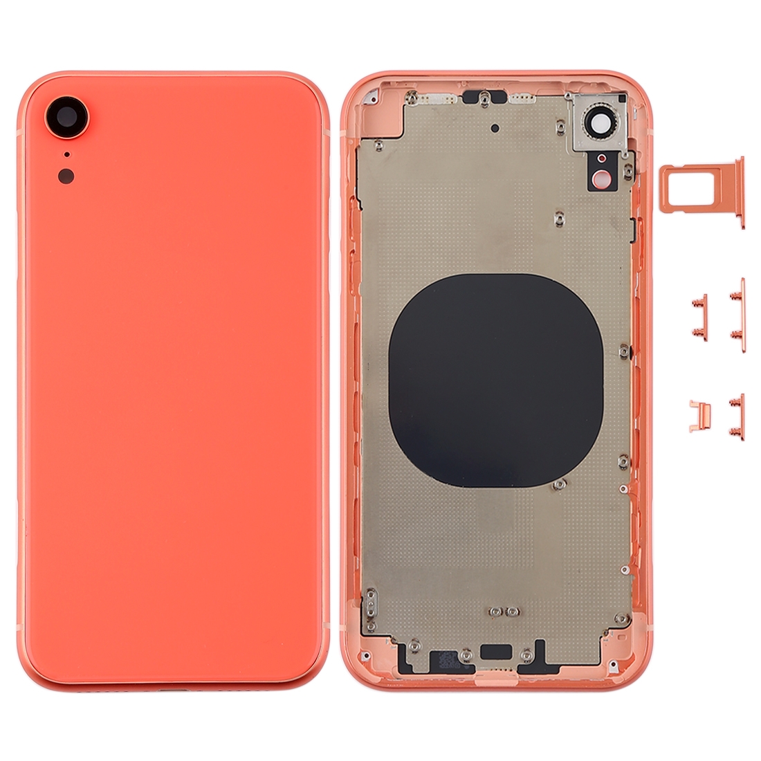 Back Housing Cover with Camera Lens & SIM Card Tray & Side Keys for
