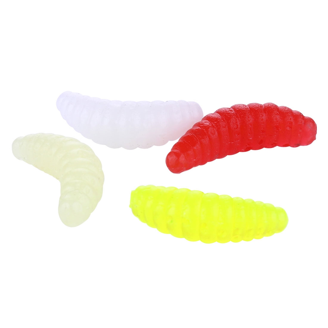 HENGJIA SO106 50 PCS 20mm Simulation Bread Bait Worms
