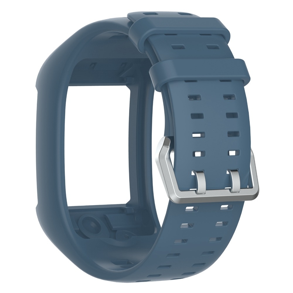 Silicone Sport Wrist Strap for POLAR M600 (Navy Blue