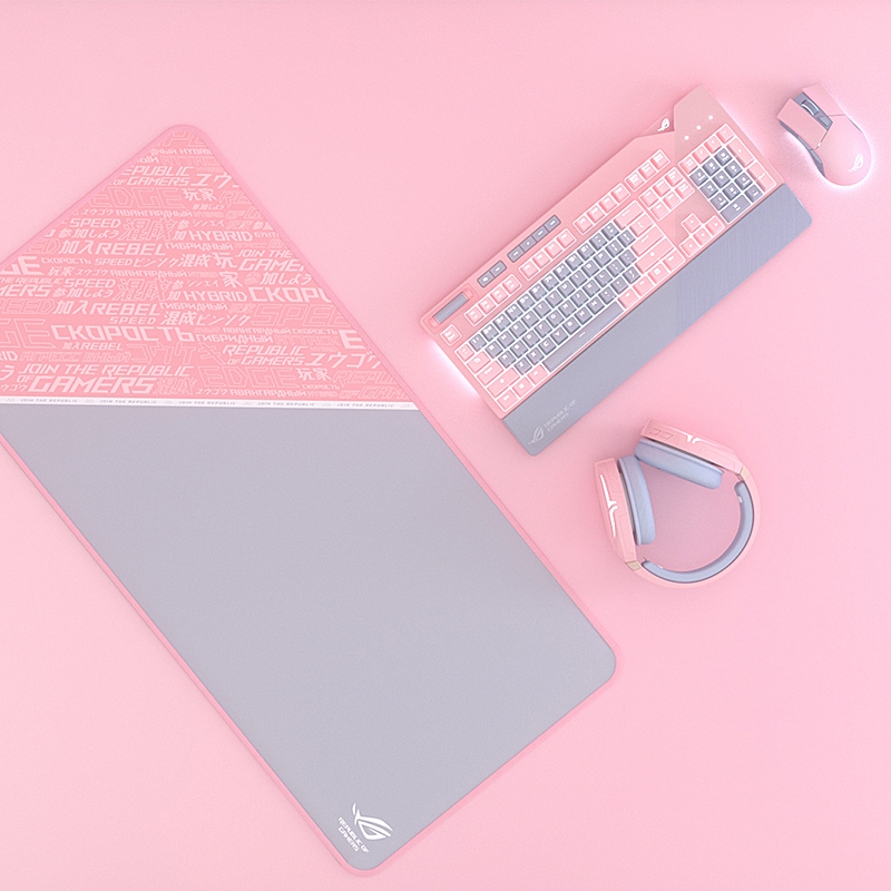 ASUS Sheath Pink Super Big Edge Desk Mat Gaming Mouse Pad, Size