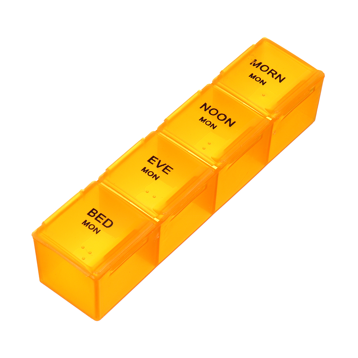 Portable Daily Pill Box Organizer Locking Travel Case 28 Grids 7Day