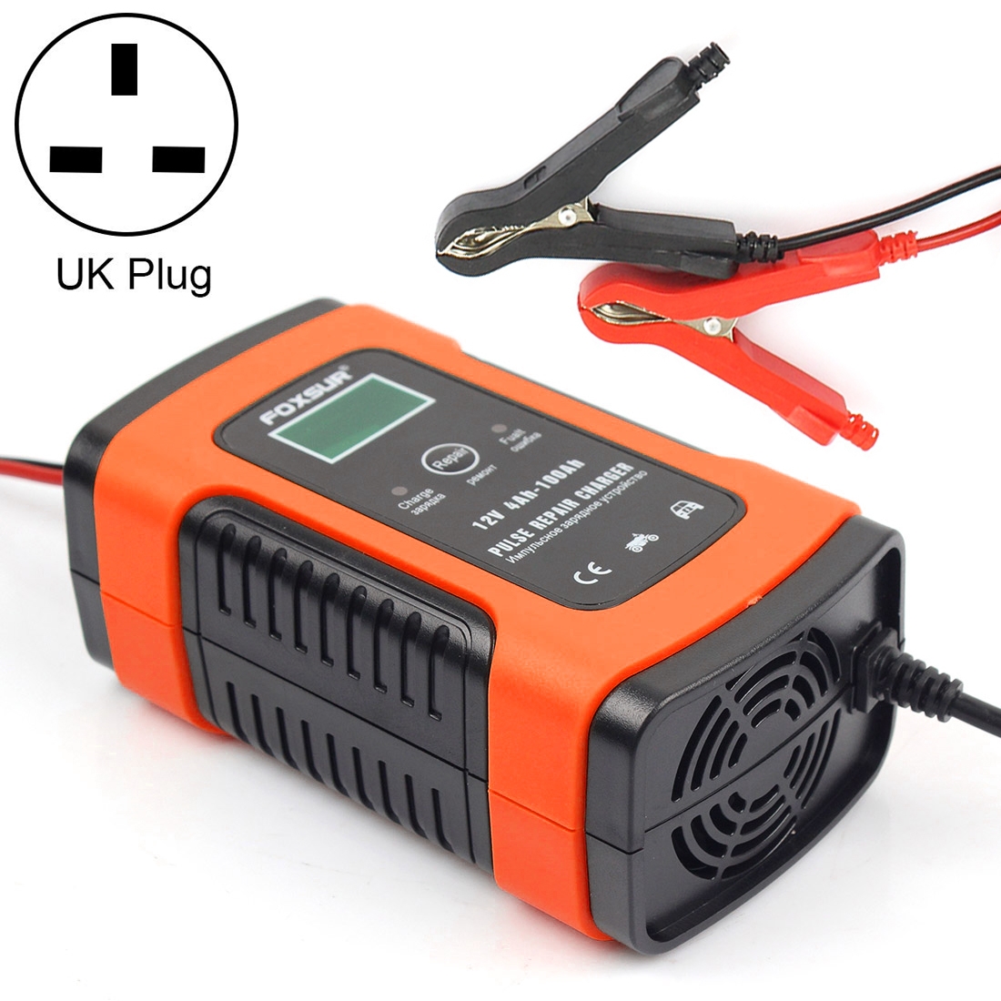 12V 6A Intelligent Universal Battery Charger for Car Motorcycle, Length