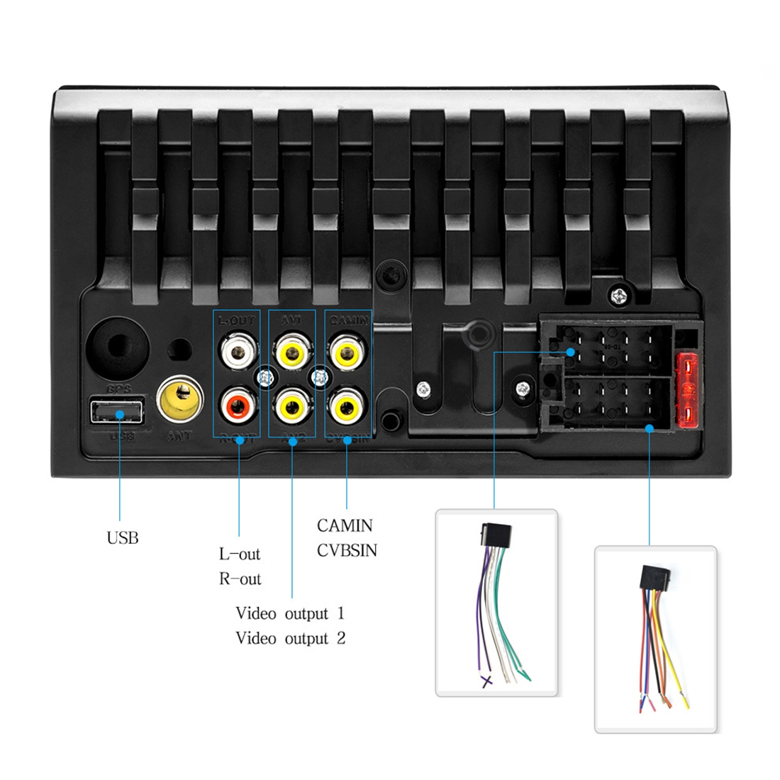 A2207 HD 2 Din 7 inch Car Bluetooth Radio Receiver MP5 Player, Support