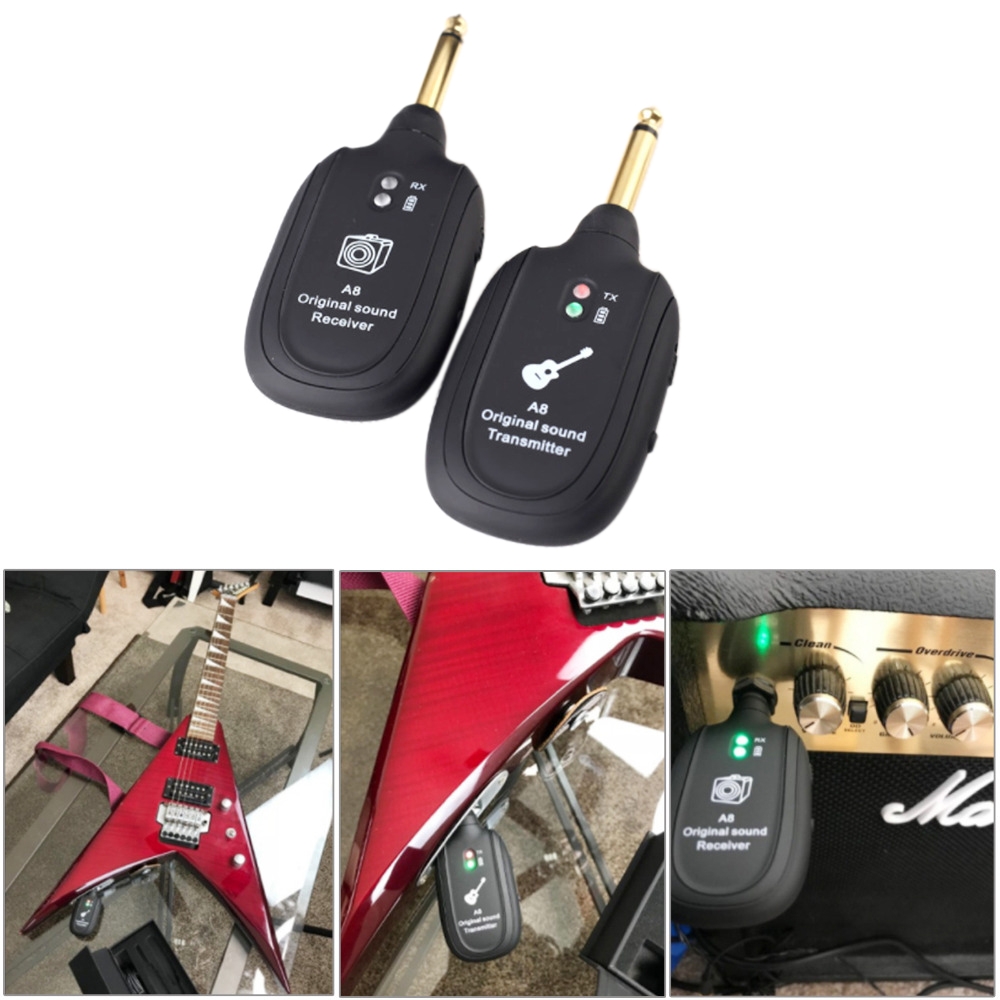 Guitar Wireless Transmitter Receiver A8 Electric Guitar Wireless