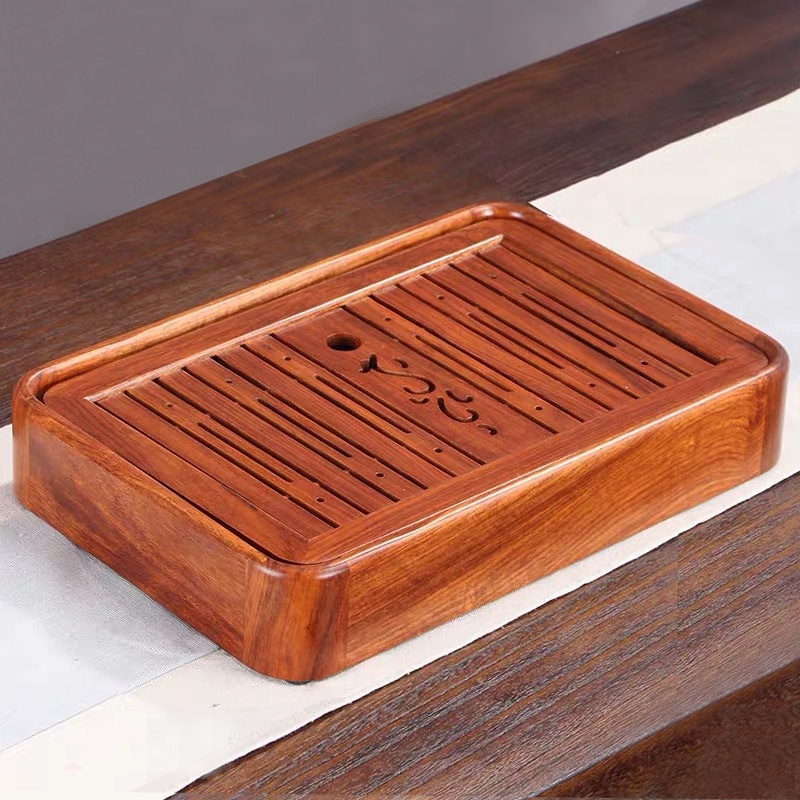 Household Rosewood Water Storage Tea Tray Kung Fu Teaware, Size