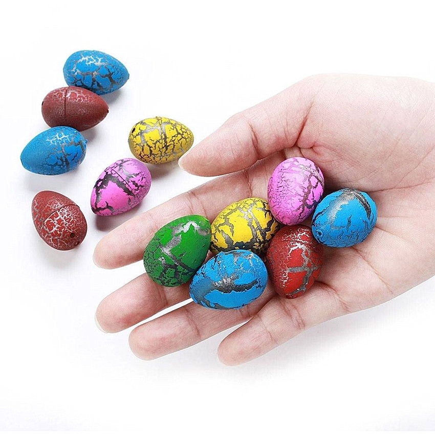 6 PCS Small Size Hatching Dinosaur Eggs (Random Color)