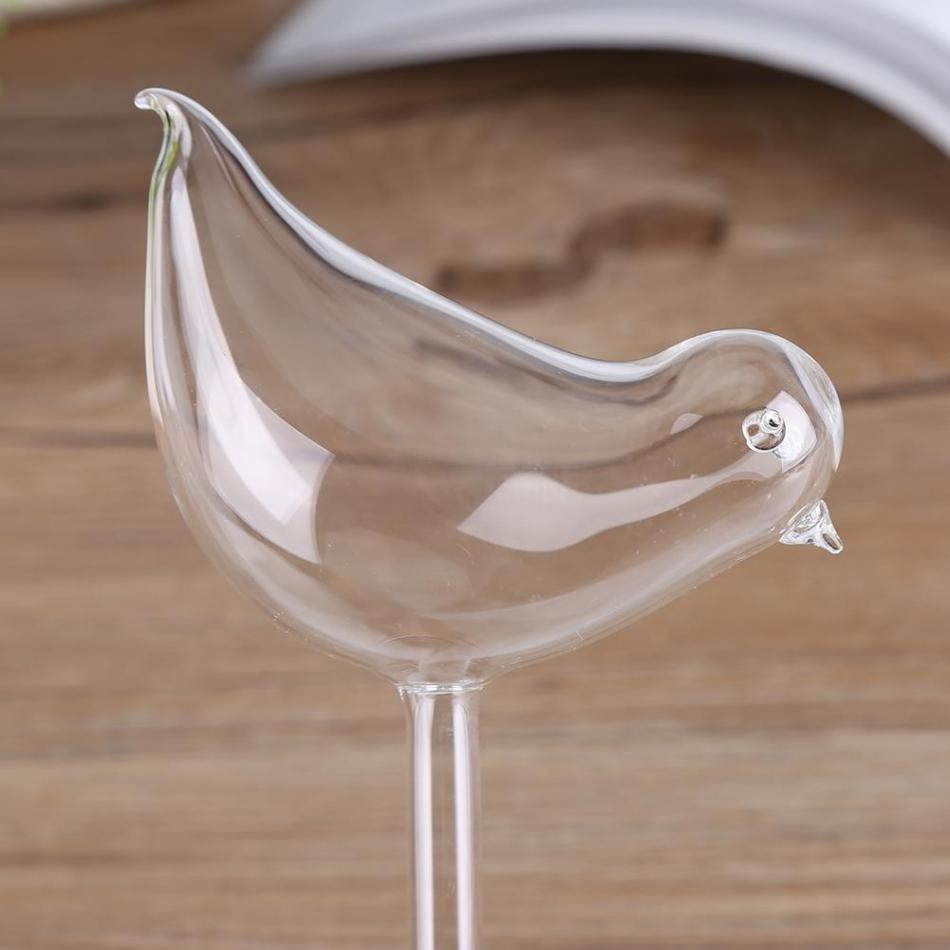 Bird Shape Flowers Plant Automatic Self Clear Glass Watering Device