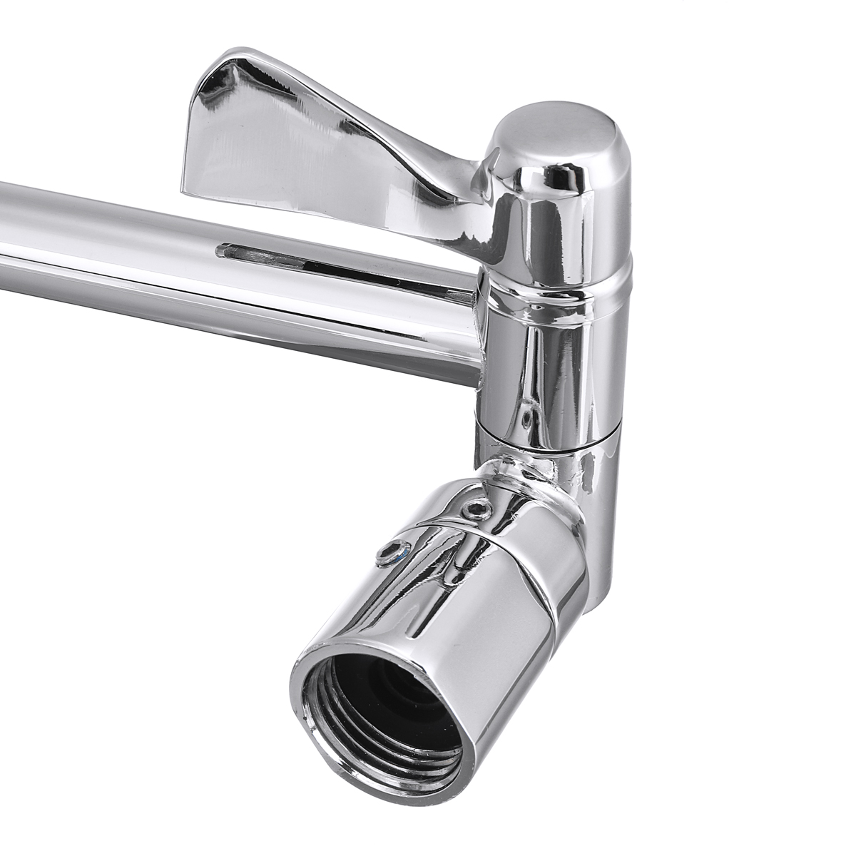 11″ Solid Brass Height & Angle Adjustable Extension Shower Wall Arm