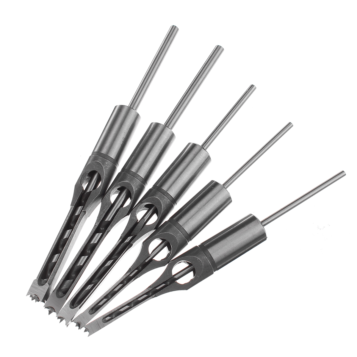 619mm Woodworking Drill Bit Square Hole Chisel Mortising Kit Tenon