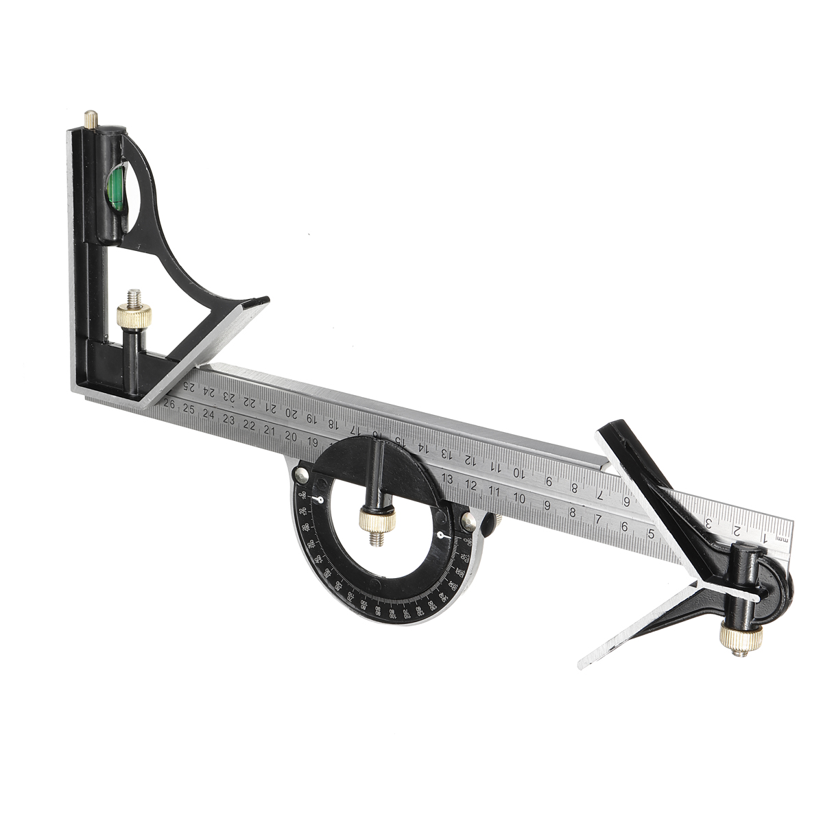 12″ 300mm Combination Square Protractor Level Measure Measuring Angle
